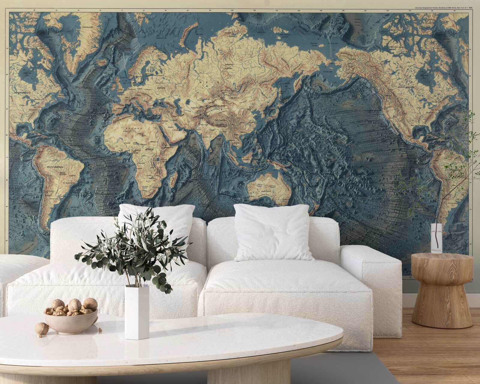 Фотошпалери рельєфне дно океану