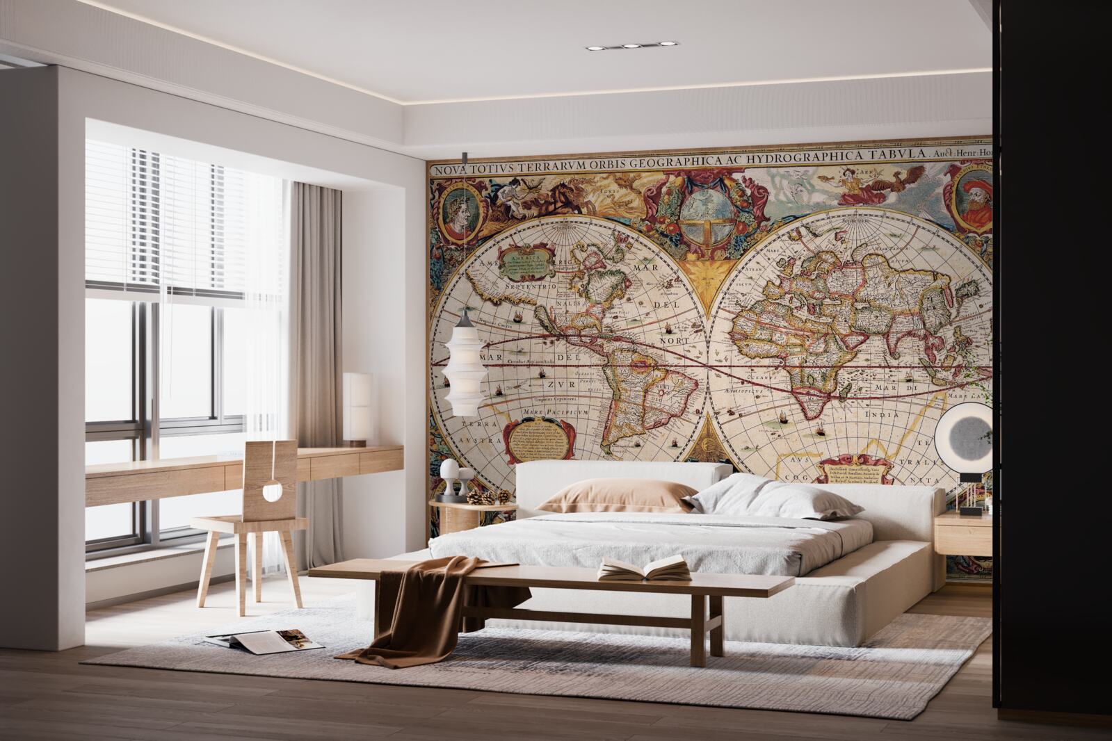 Фотошпалери антикварна карта світу