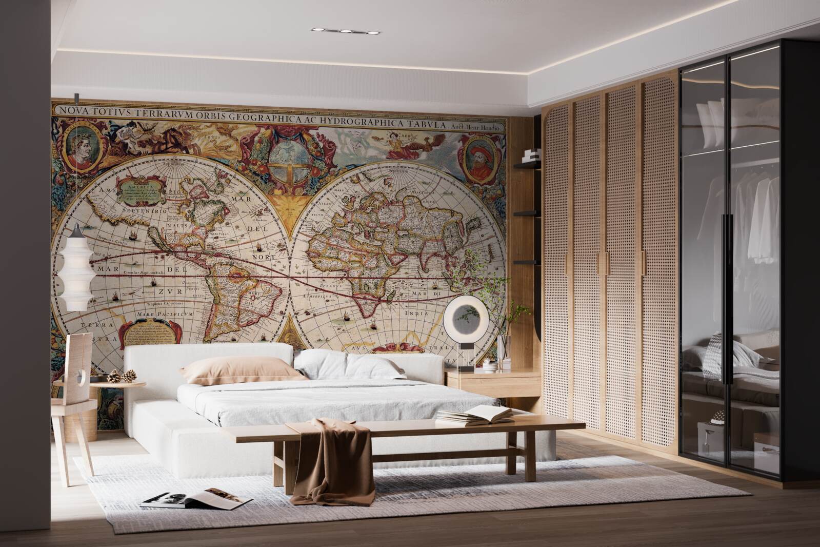 Фотошпалери антикварна карта світу