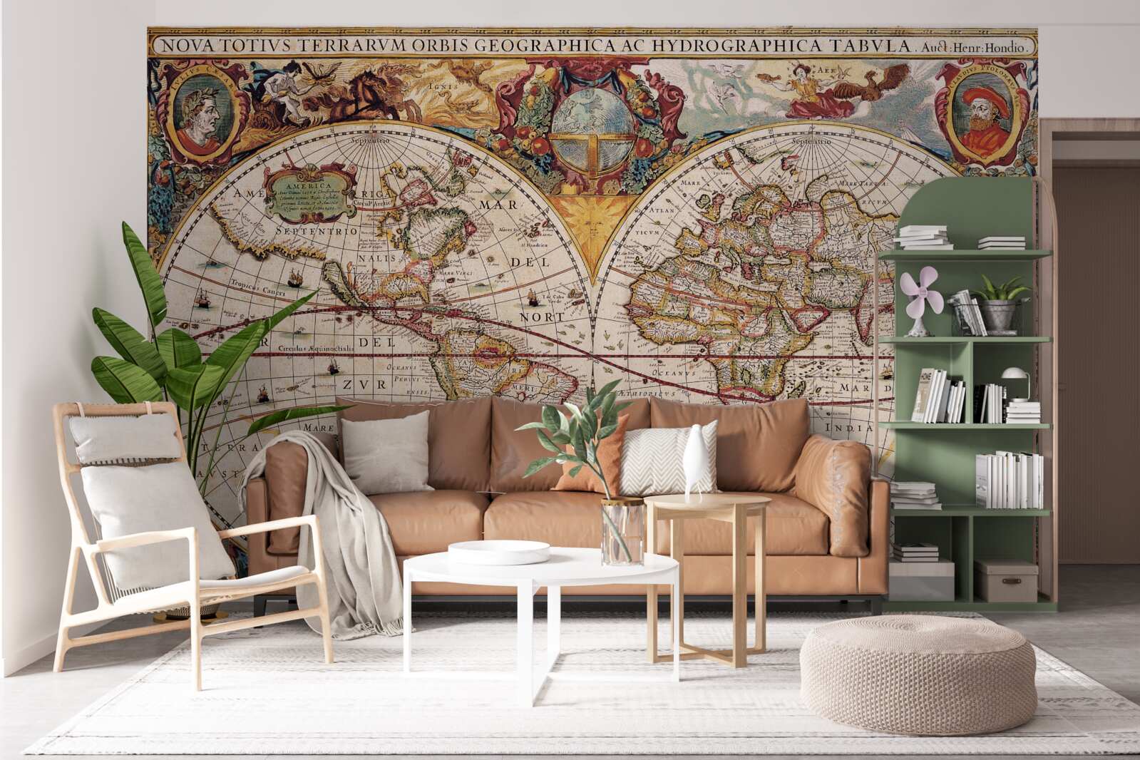 Фотошпалери антикварна карта світу