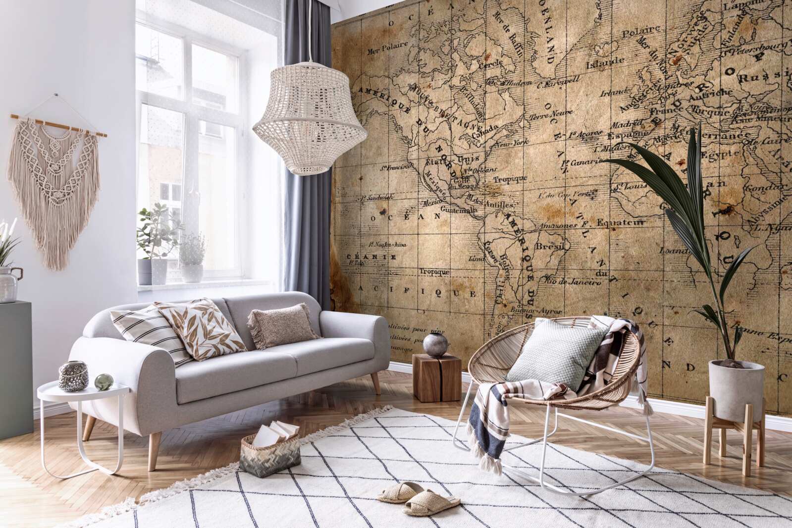 Фотошпалери фрагмент давньої картографії