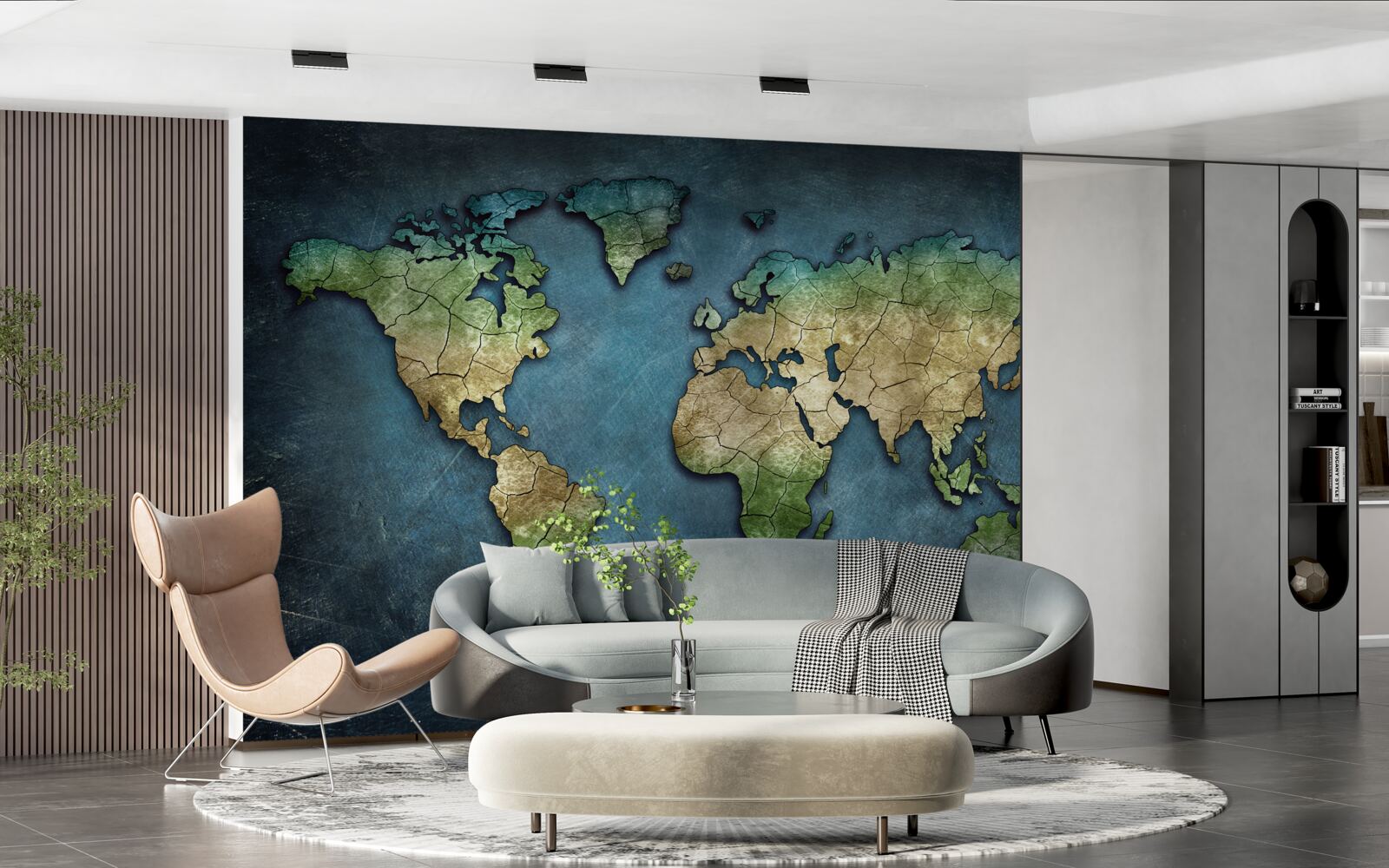 Фотошпалери карта світу на стіну