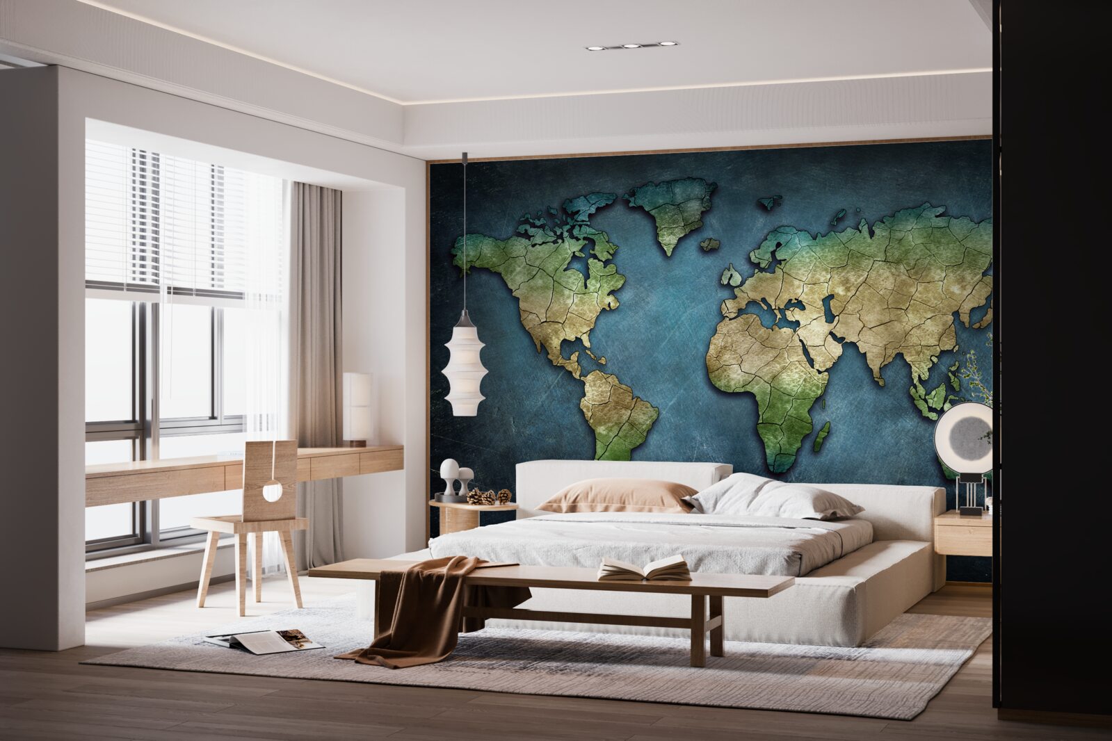 Фотошпалери карта світу на стіну