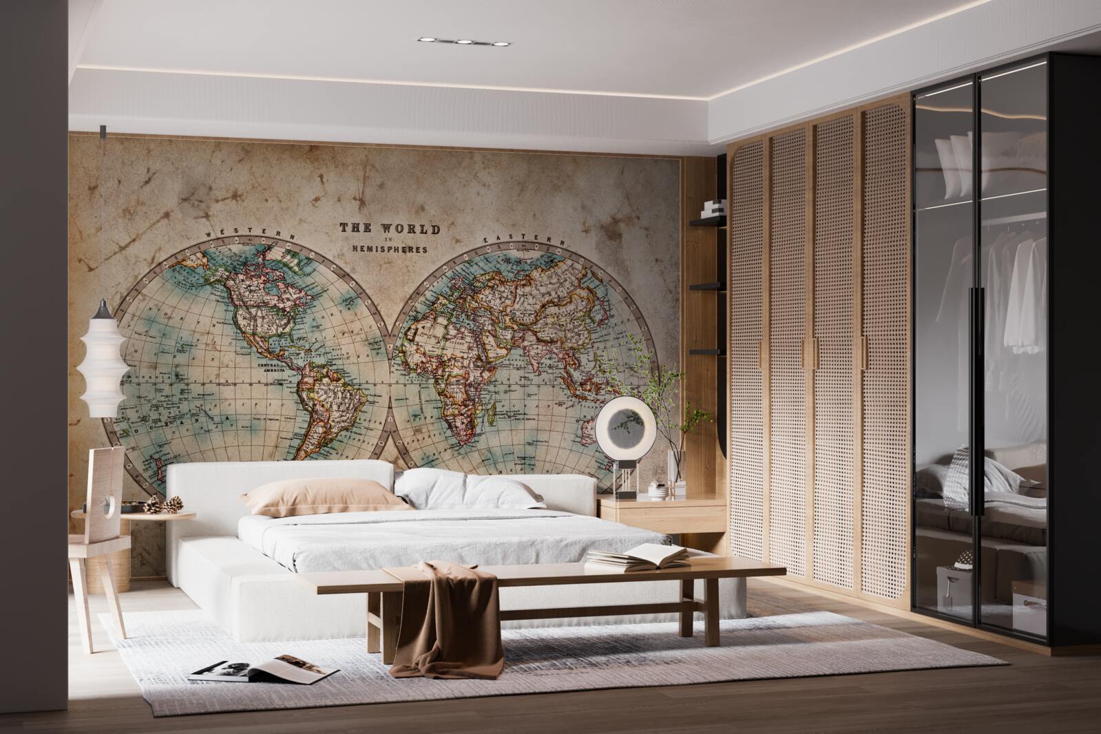 Фотошпалери двотомний старовинний географічний атлас