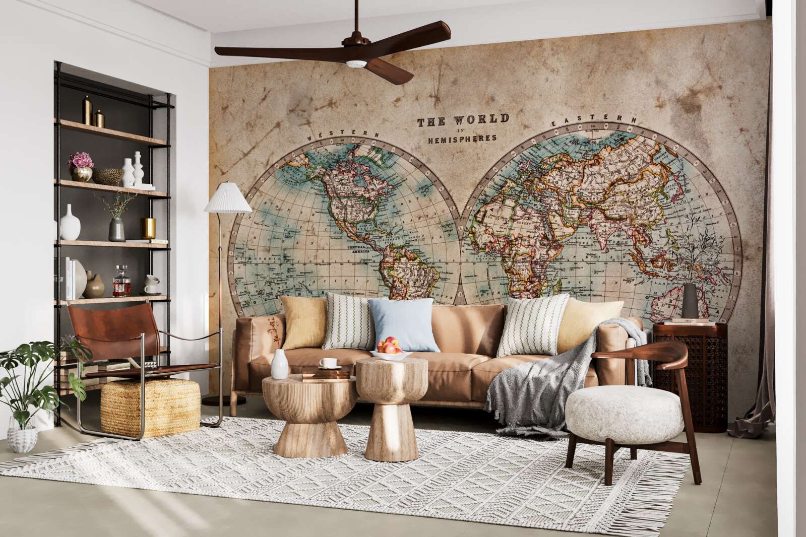 Фотошпалери двотомний старовинний географічний атлас