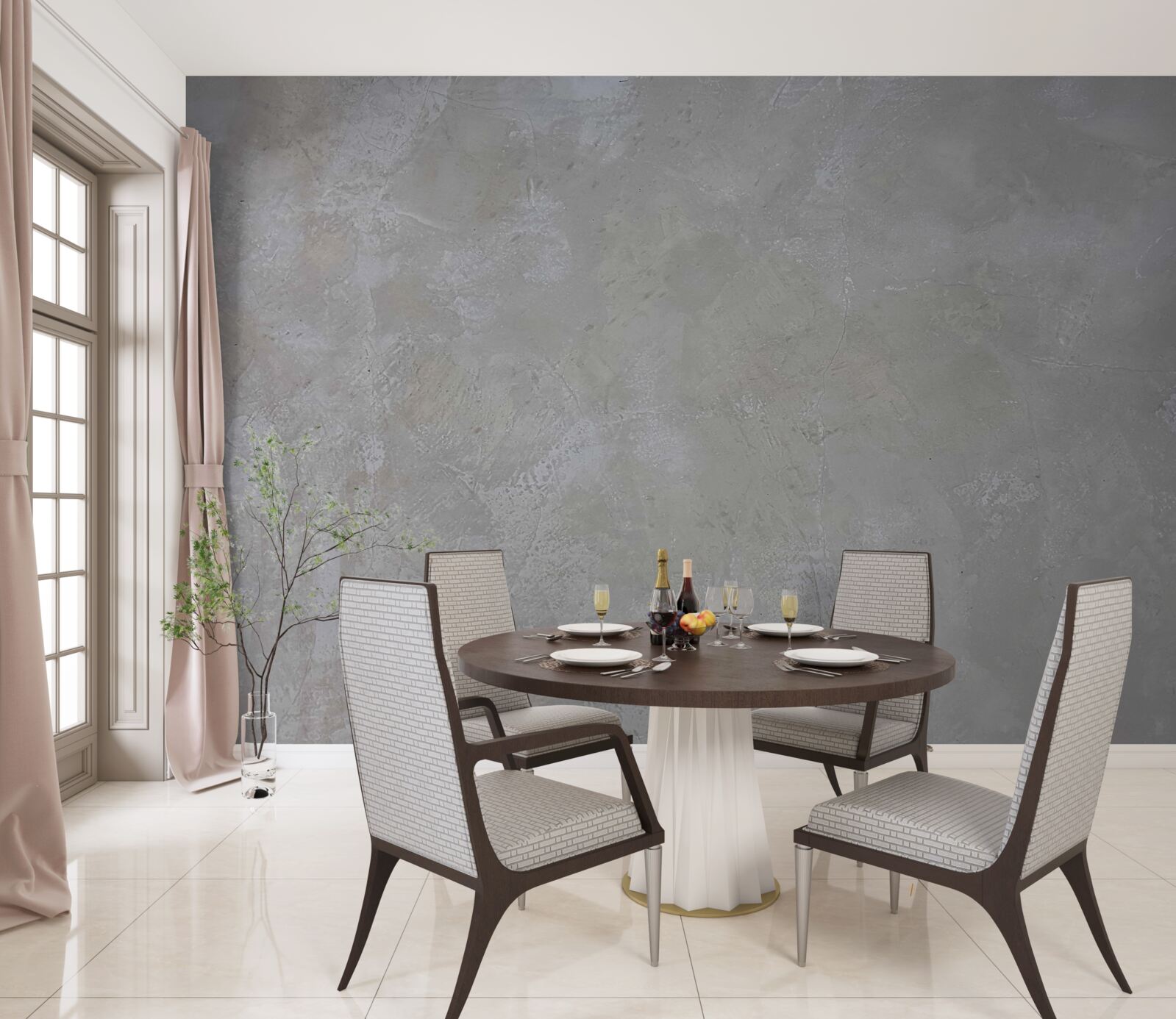 Фотошпалери сріблясто-сірий фон