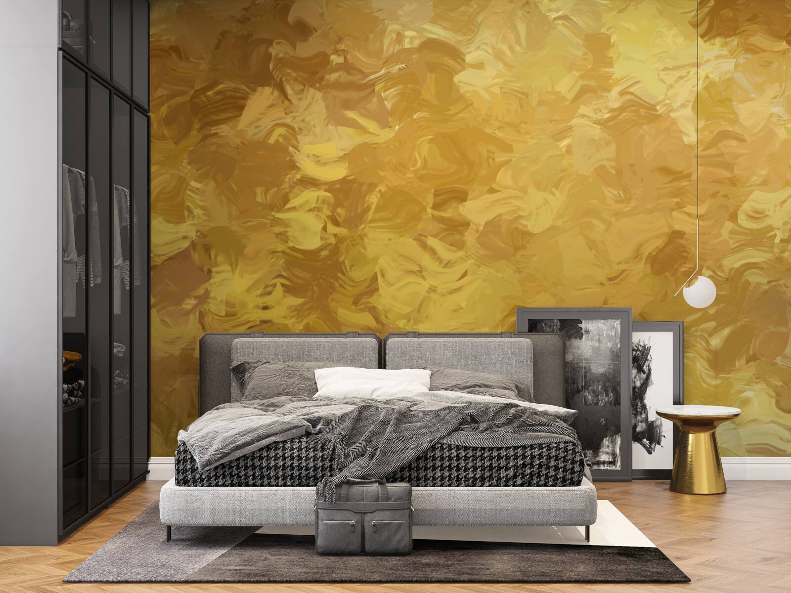 Фотошпалери фон із золотистою текстурою