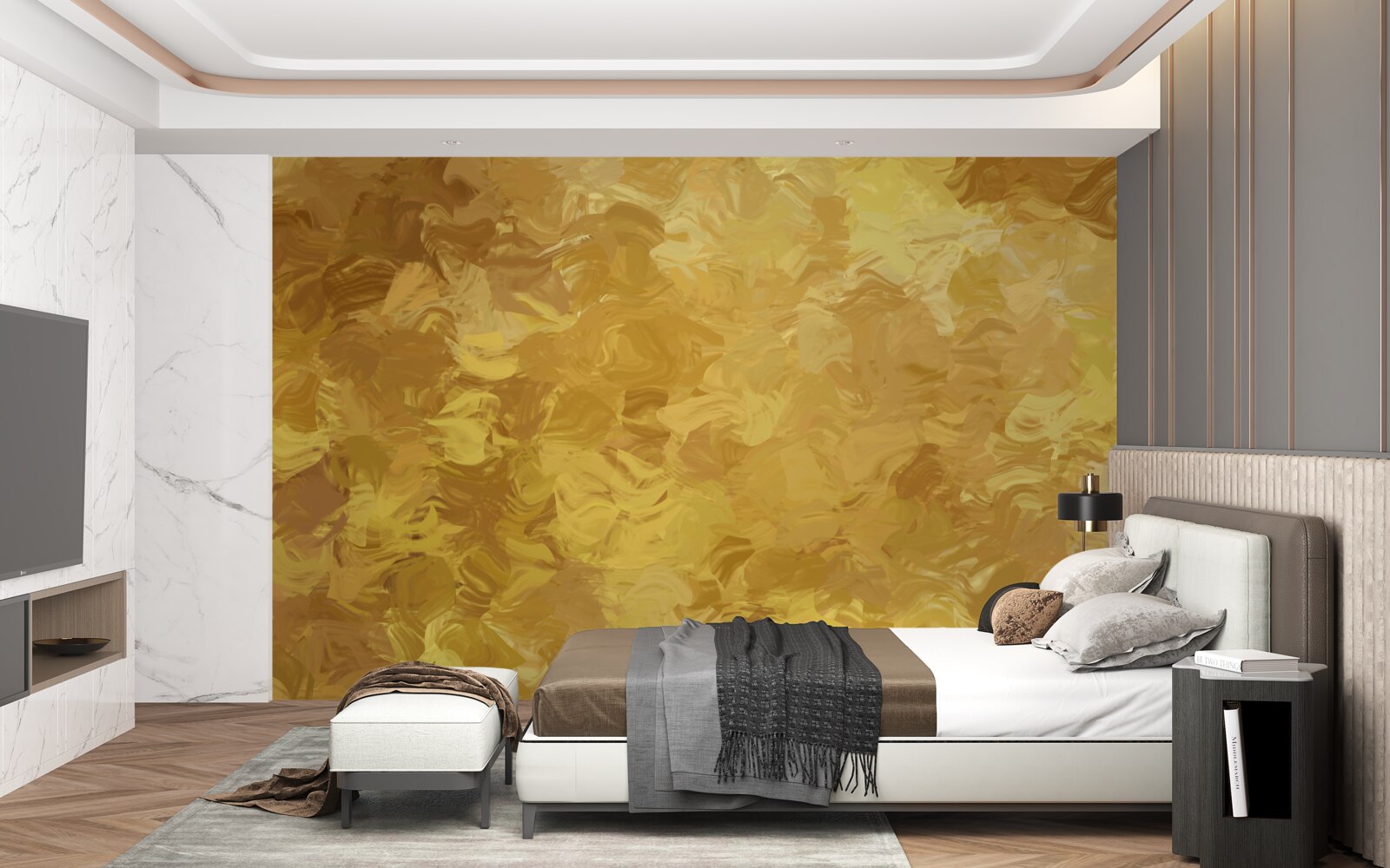 Фотошпалери фон із золотистою текстурою