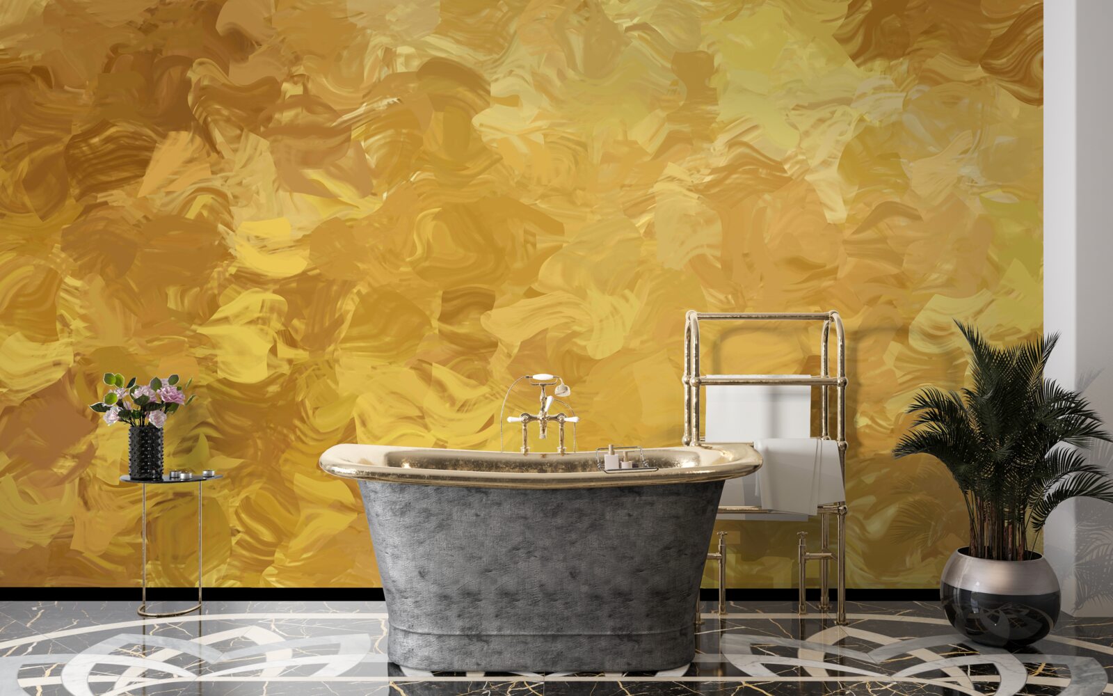 Фотошпалери фон із золотистою текстурою