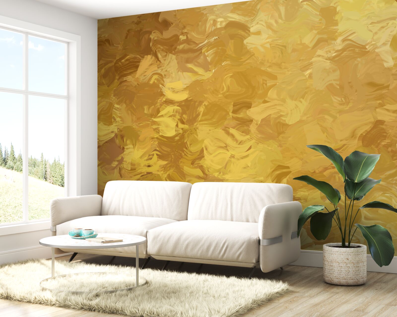 Фотошпалери фон із золотистою текстурою