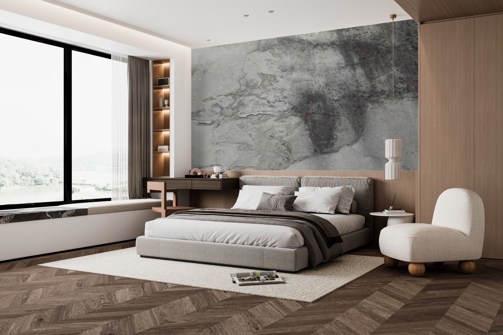 Фотошпалери текстура сірого сміття