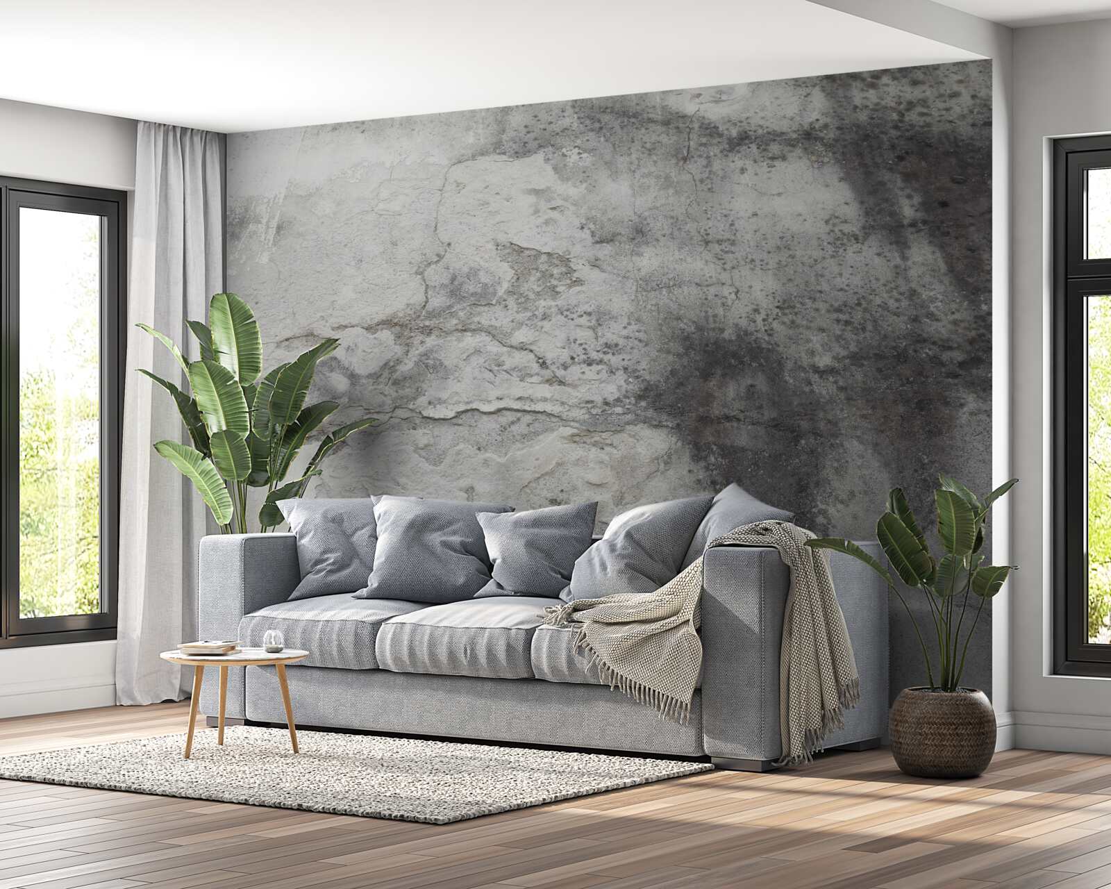 Фотошпалери текстура сірого сміття