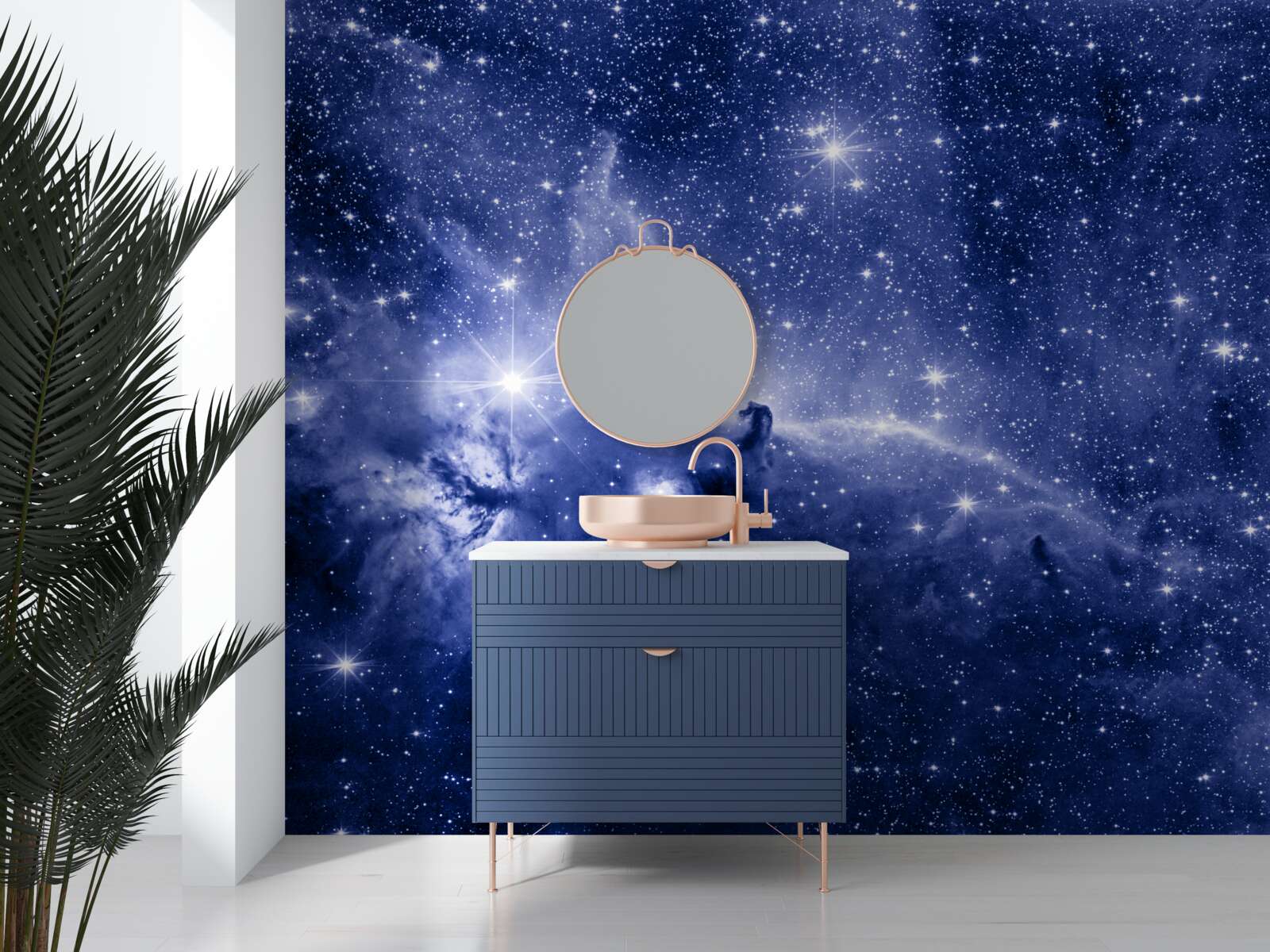 Фотошпалери ніч, наповнена космічними зірками