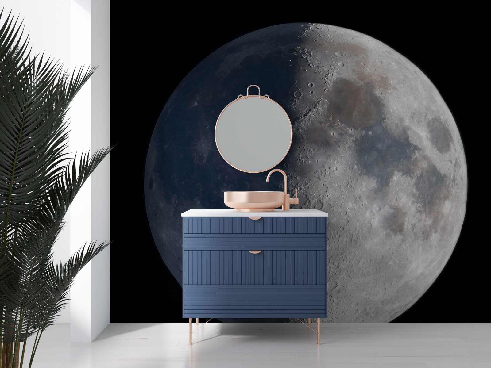 Фотошпалери дні і ночі на Місяці