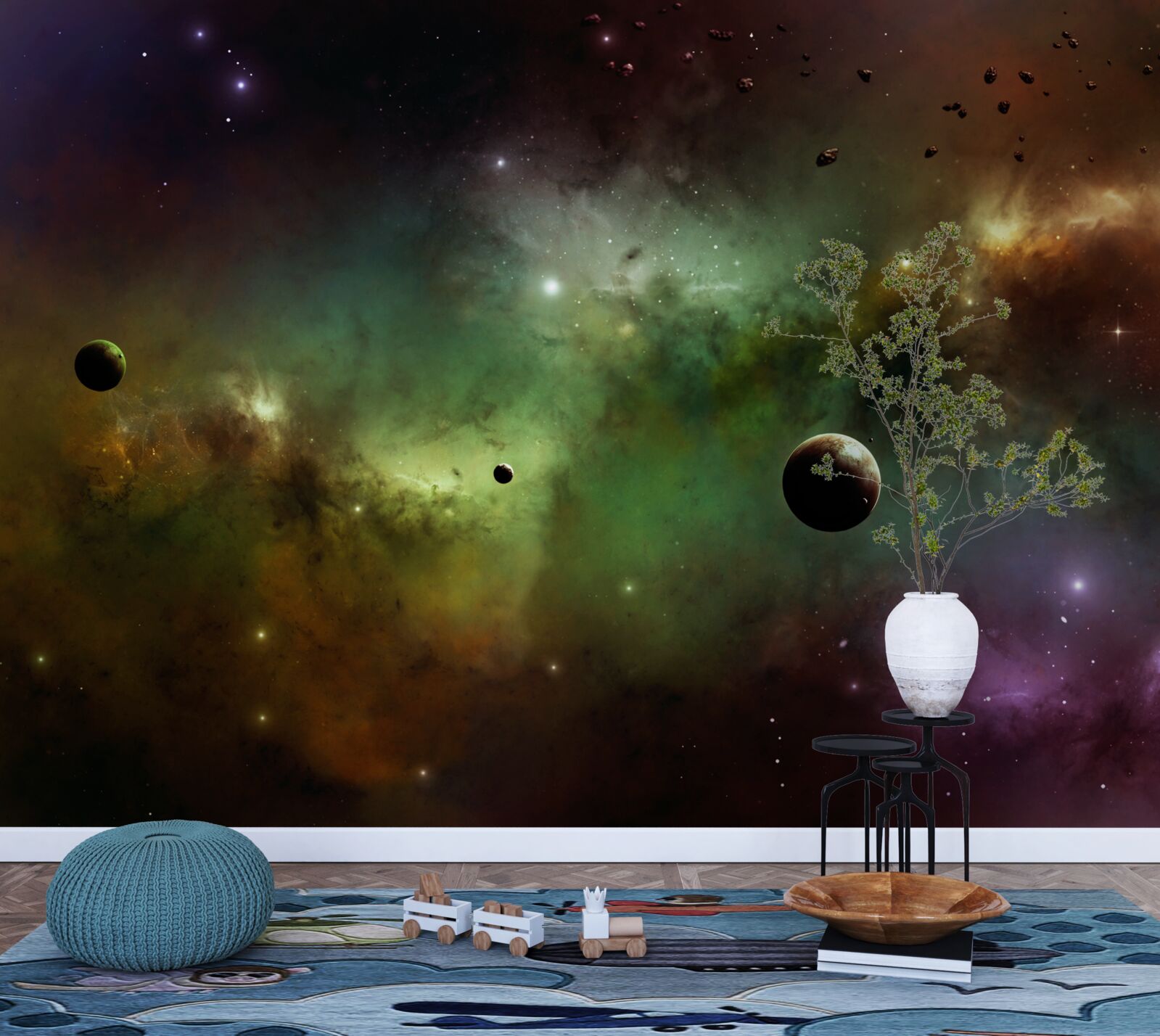 Фотошпалери унікальний різнокольоровий всесвіт