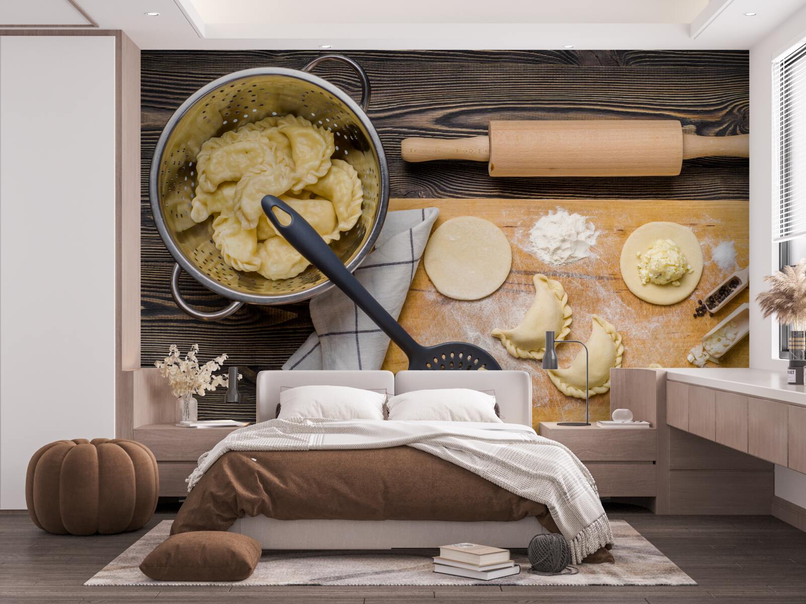 Фотошпалери ретельний процес приготування вареників