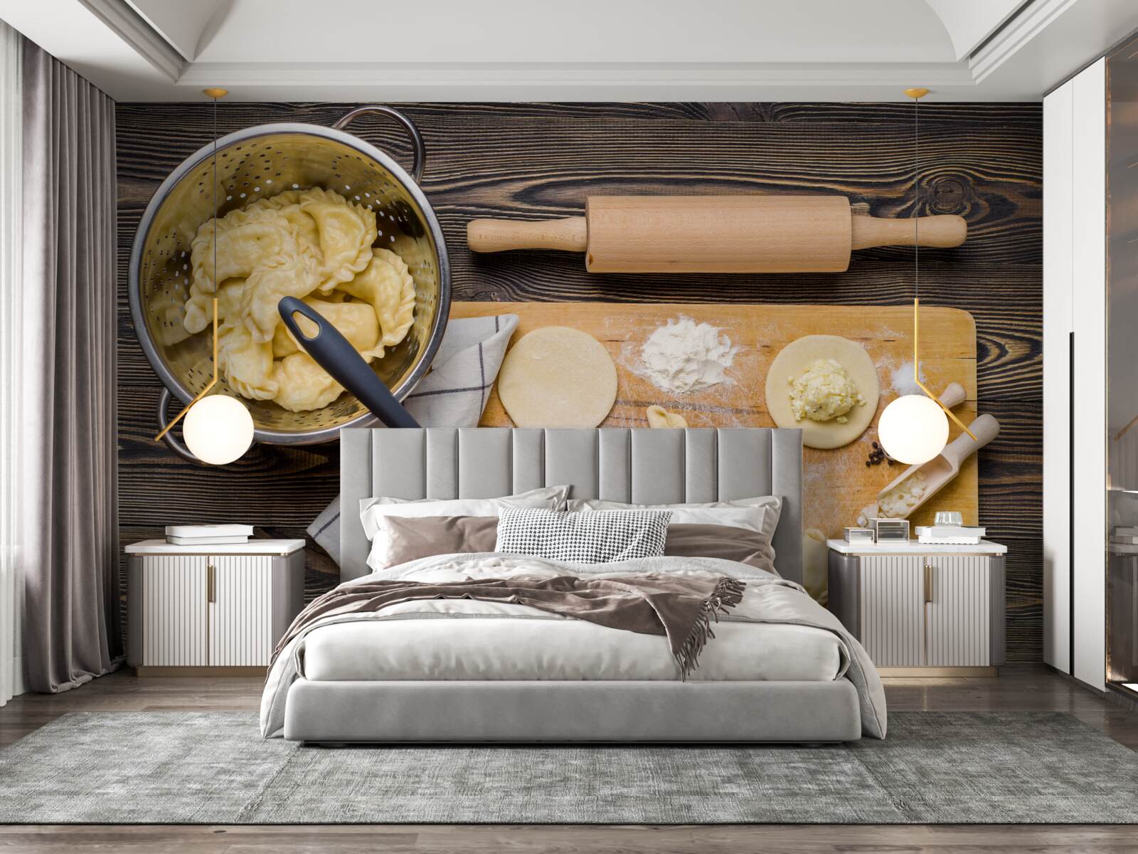 Фотошпалери ретельний процес приготування вареників