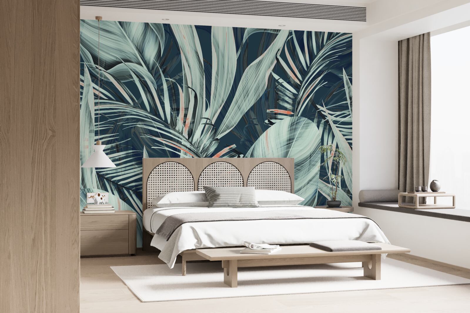 Фотошпалери пелюстки вечірньої білої папороті