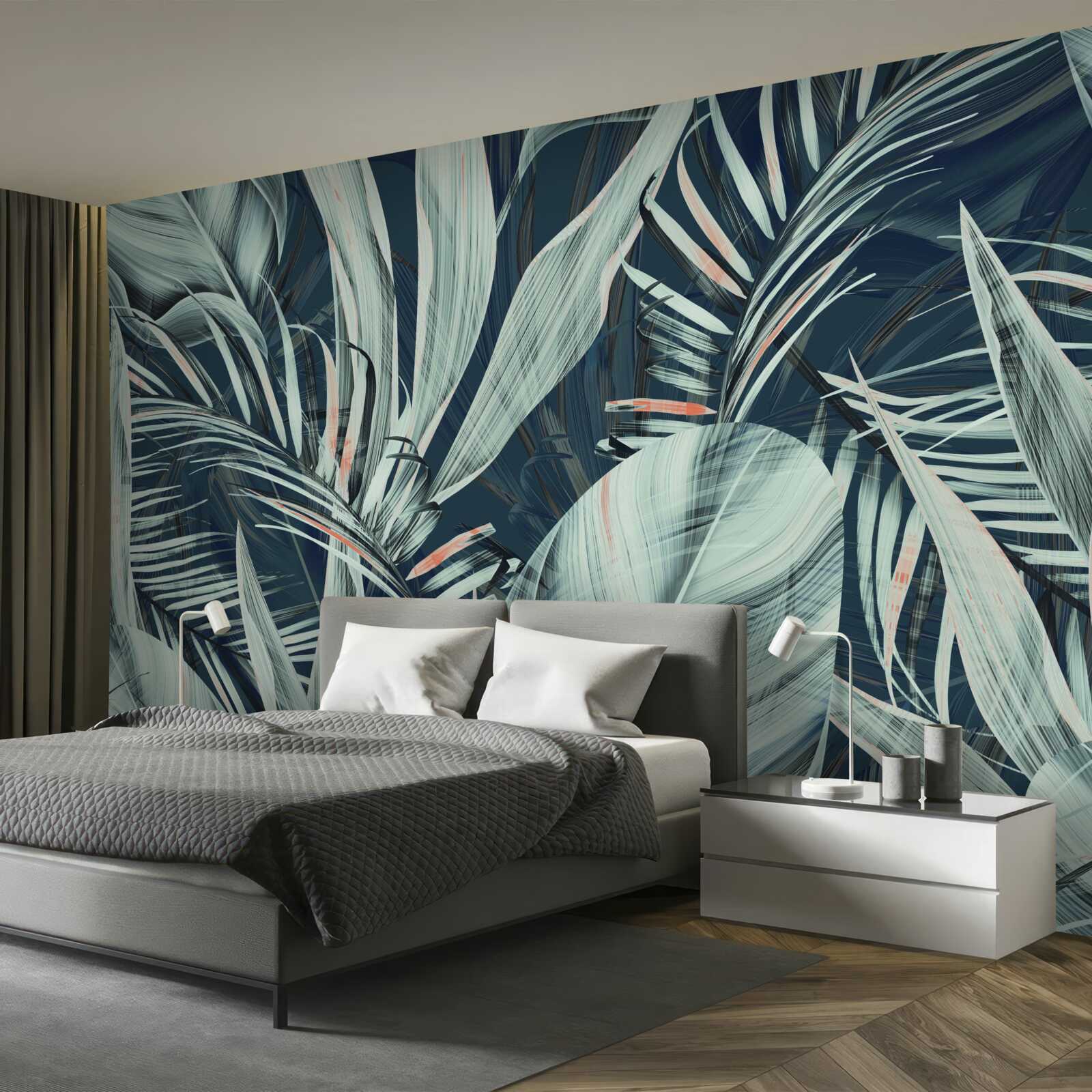 Фотошпалери пелюстки вечірньої білої папороті