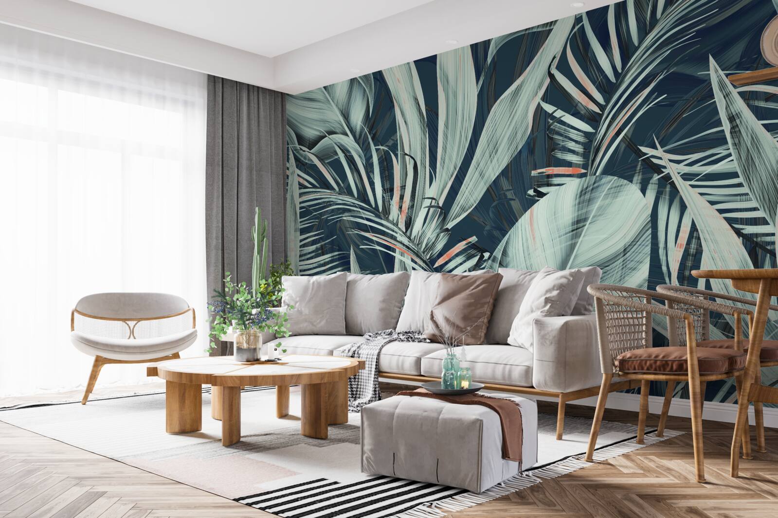 Фотошпалери пелюстки вечірньої білої папороті