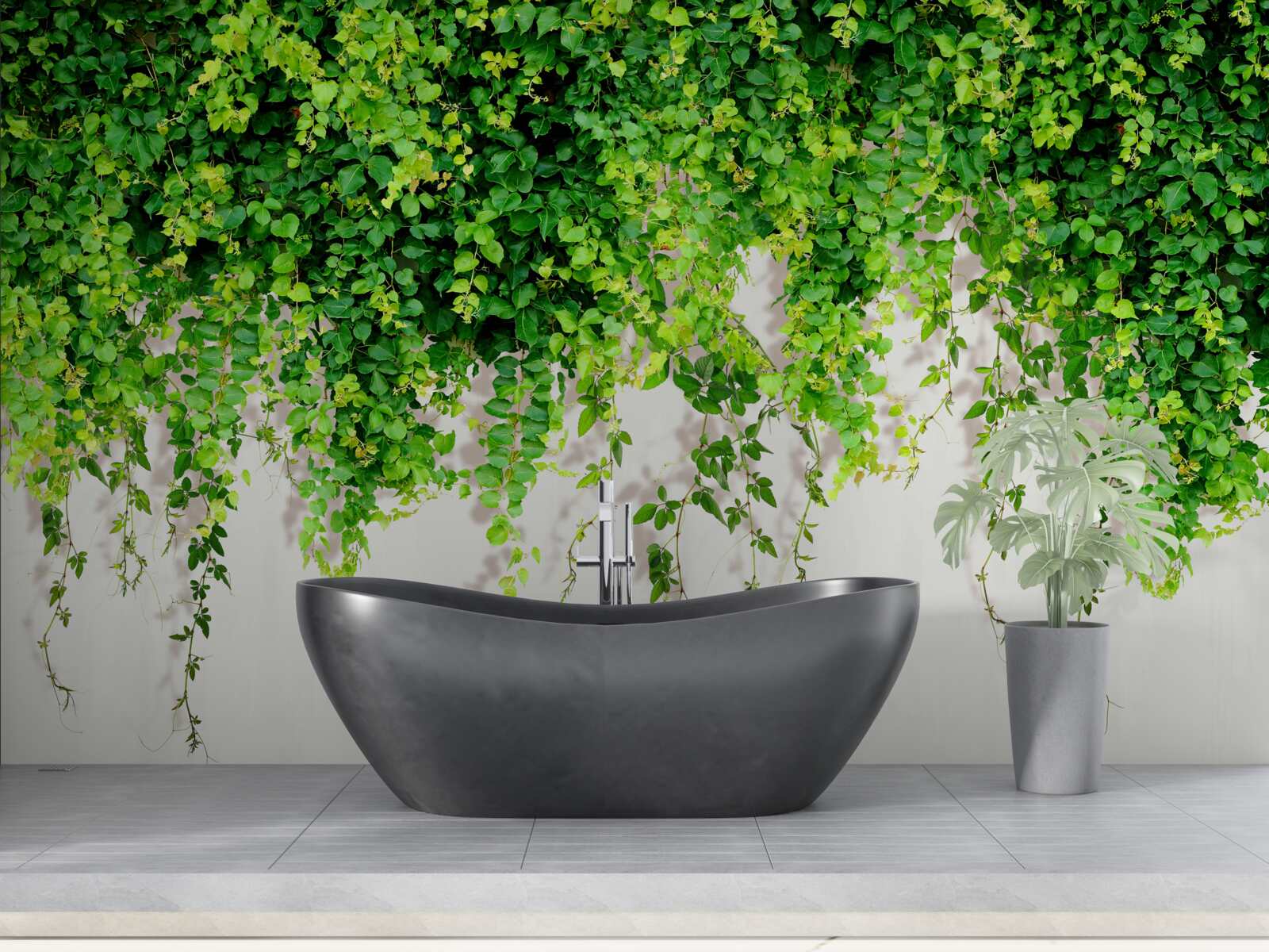 Фотошпалери висячі рослини світло-зелені