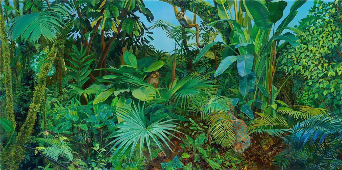 Фотошпалери непрохідні хащі зелених тропічних лісів