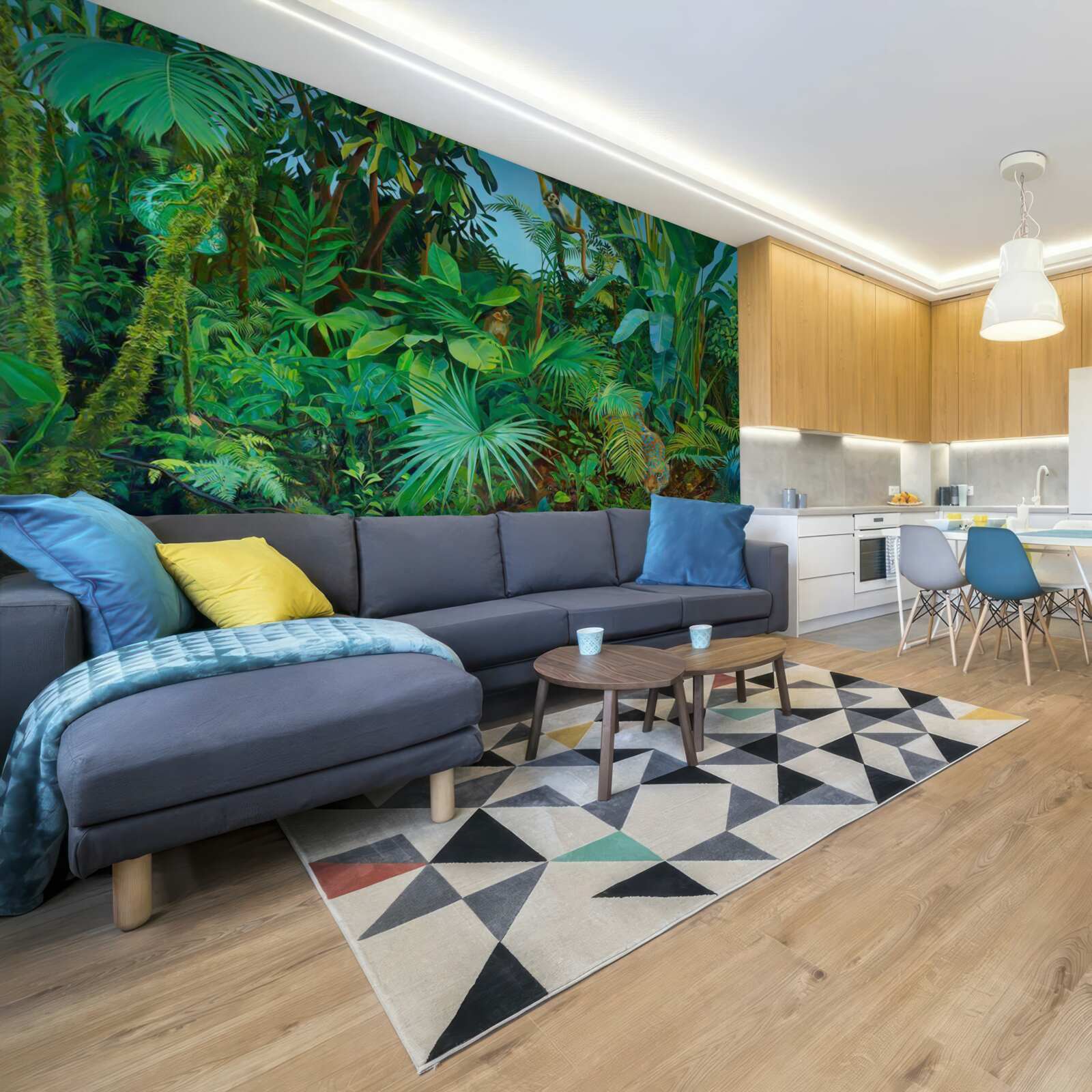 Фотошпалери непрохідні хащі зелених тропічних лісів