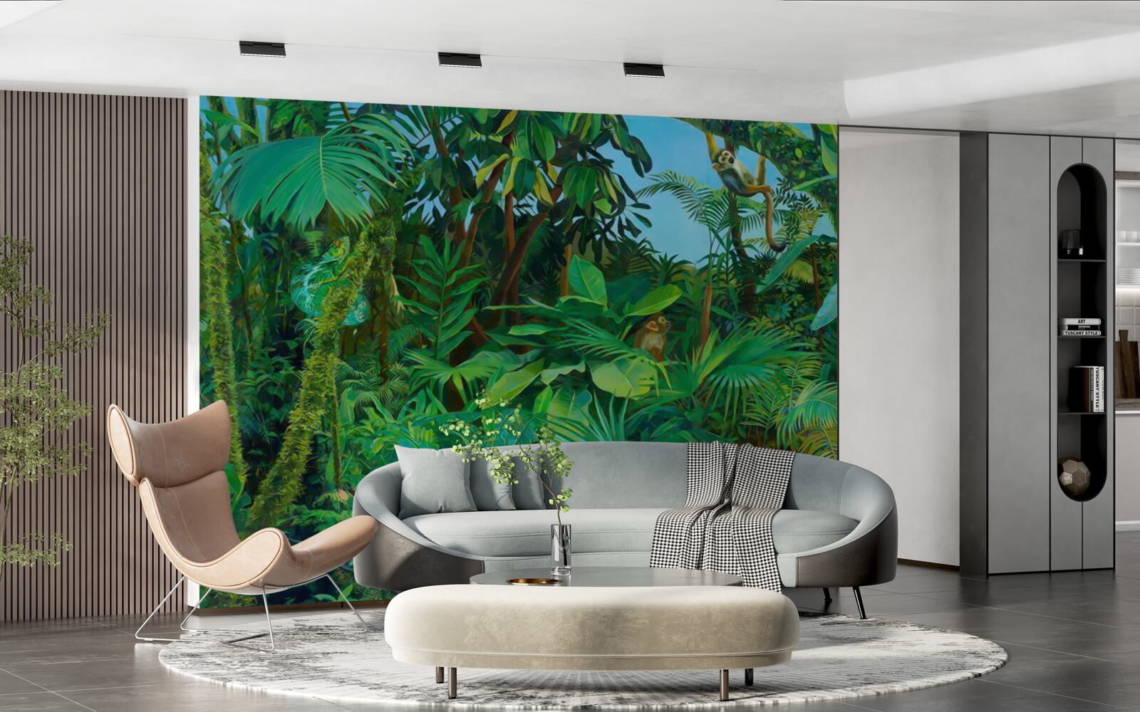 Фотошпалери непрохідні хащі зелених тропічних лісів