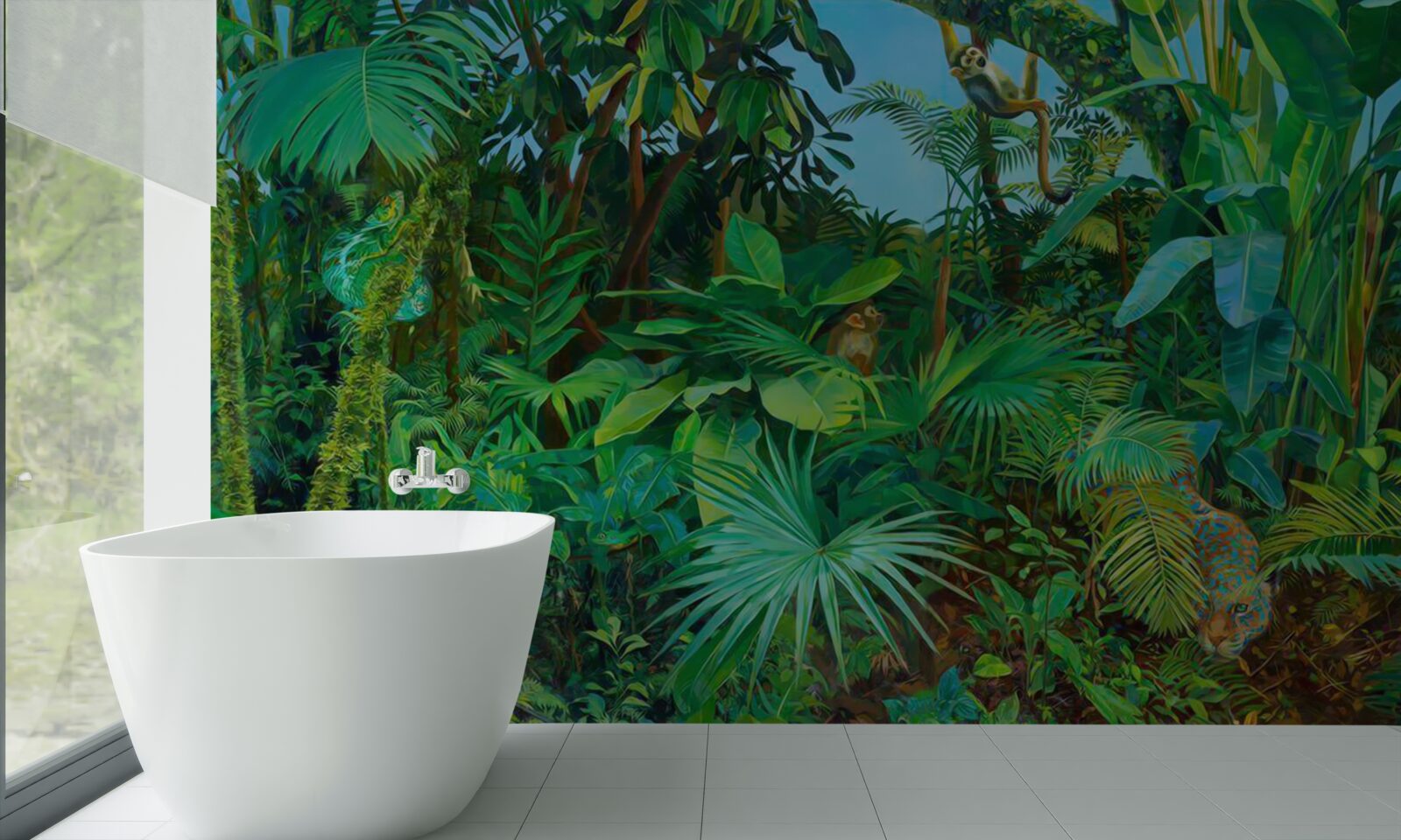Фотошпалери непрохідні хащі зелених тропічних лісів