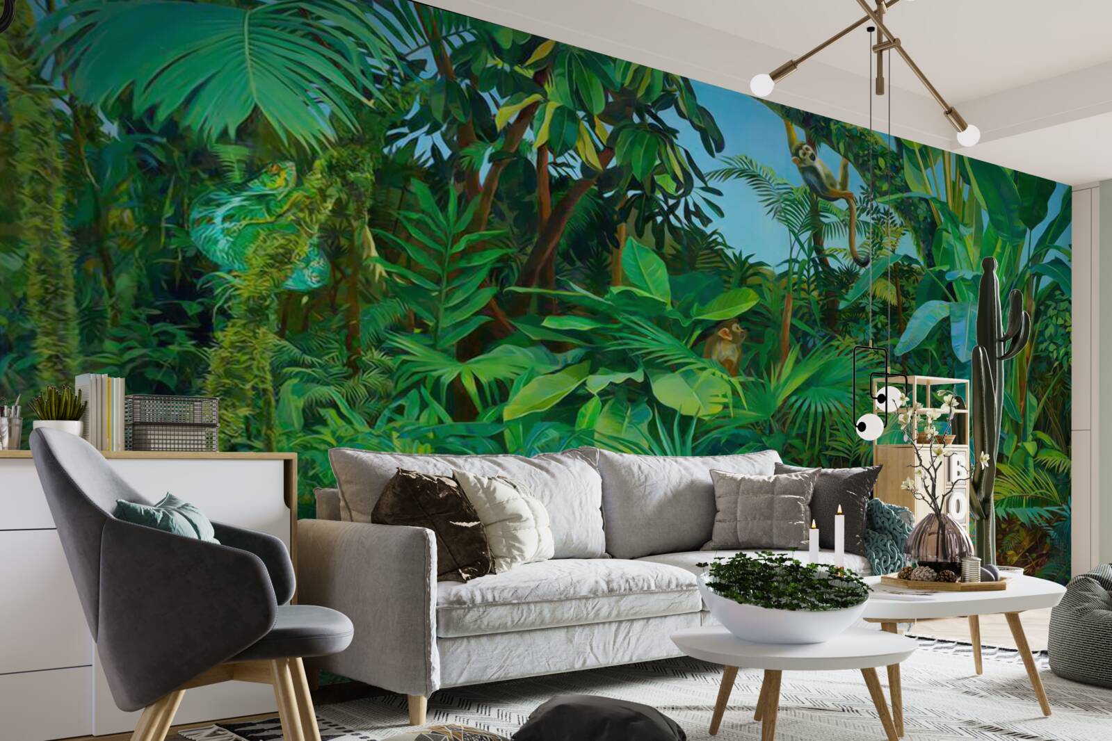 Фотошпалери непрохідні хащі зелених тропічних лісів