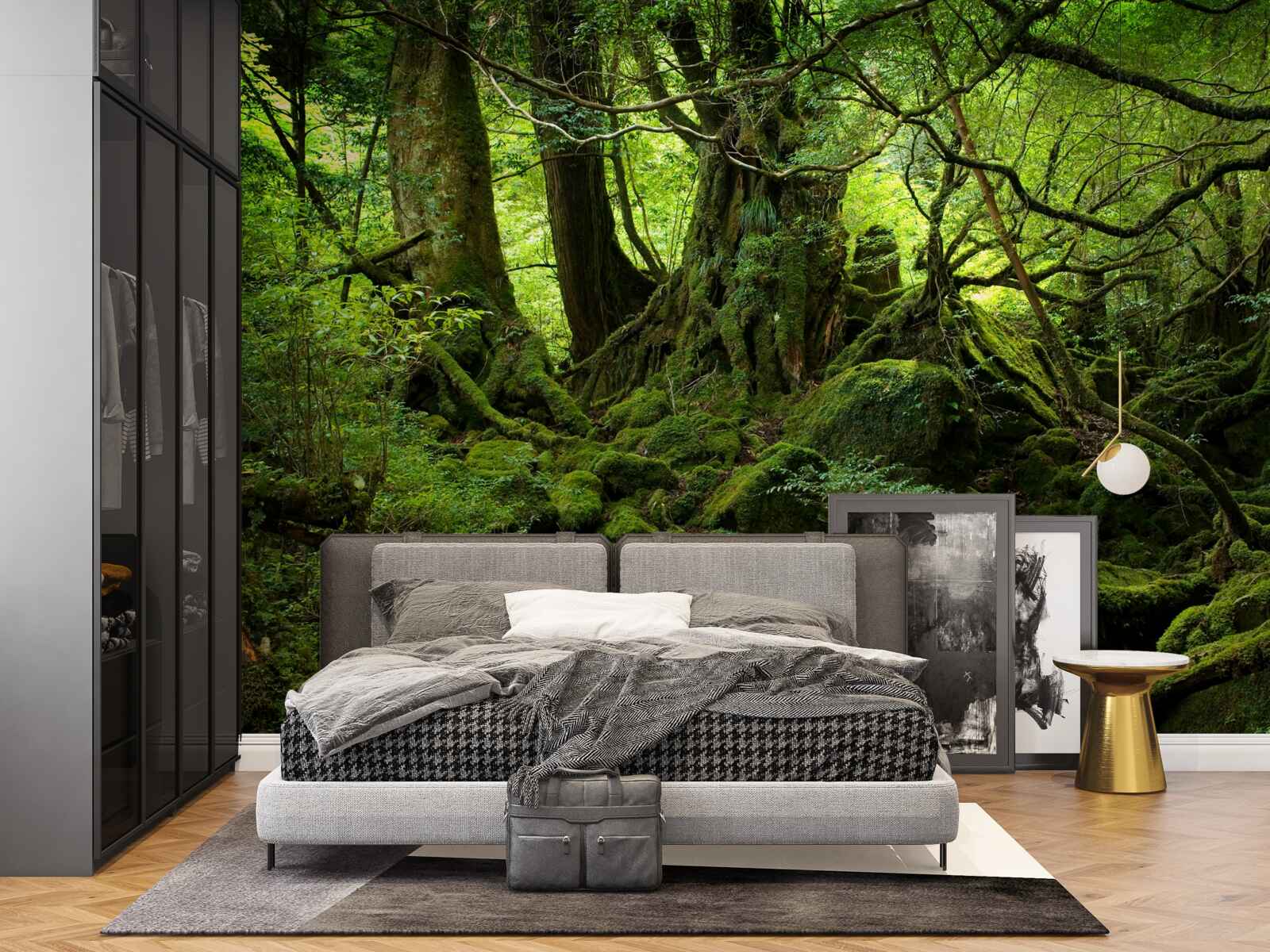 Фотошпалери густий зелений ліс