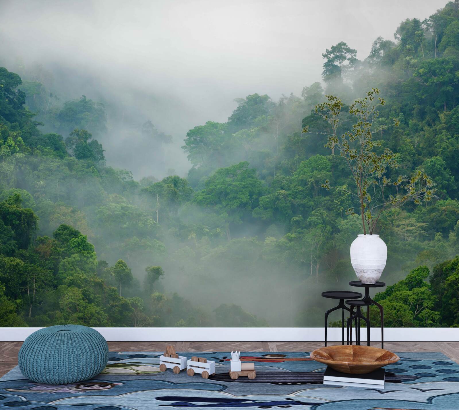 Фотошпалери туман у тропічних горах