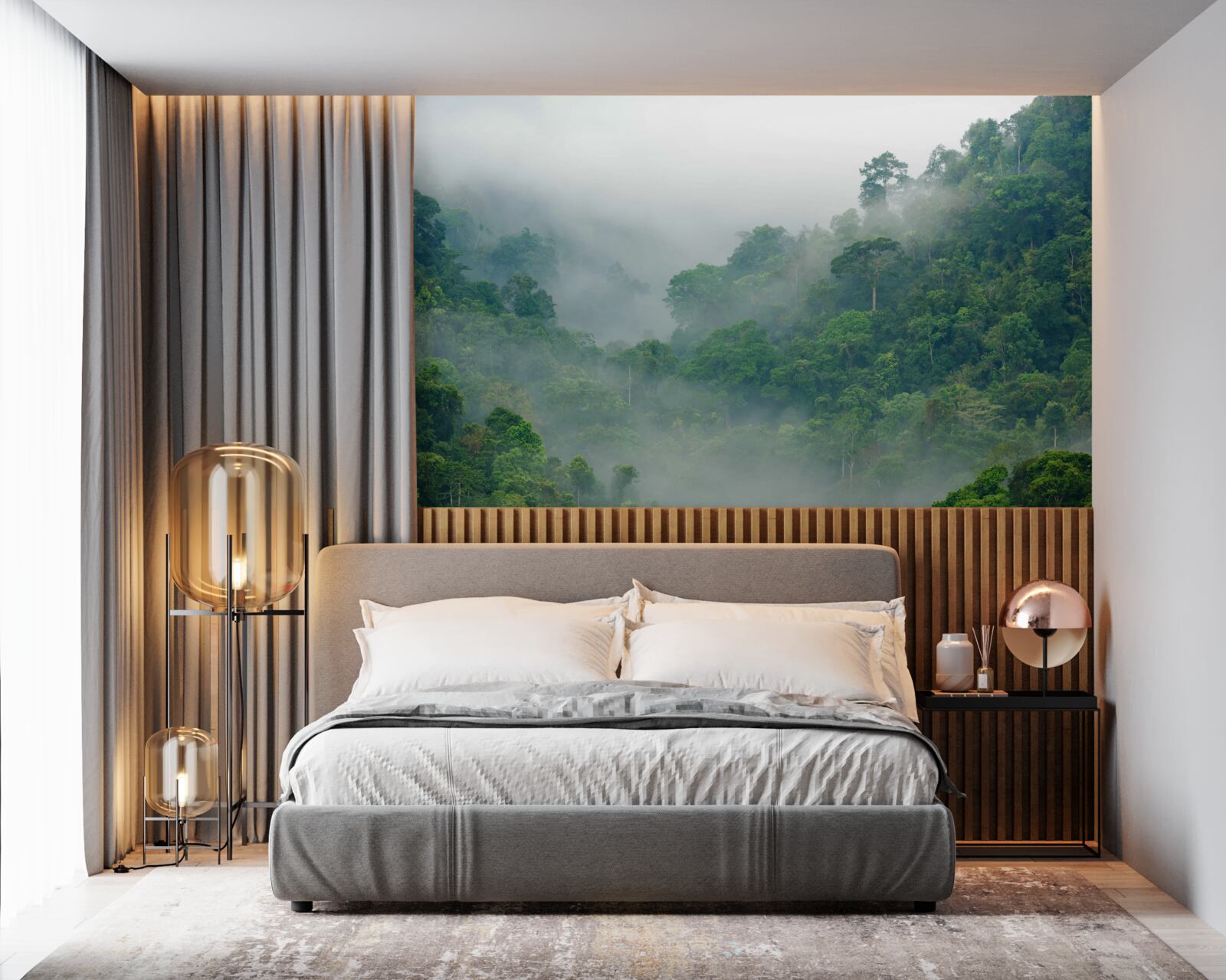 Фотошпалери туман у тропічних горах