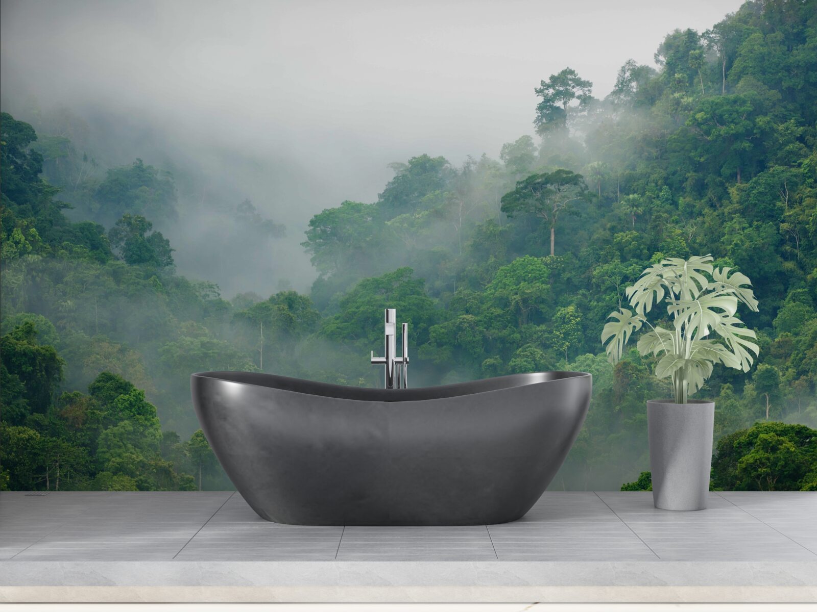 Фотошпалери туман у тропічних горах