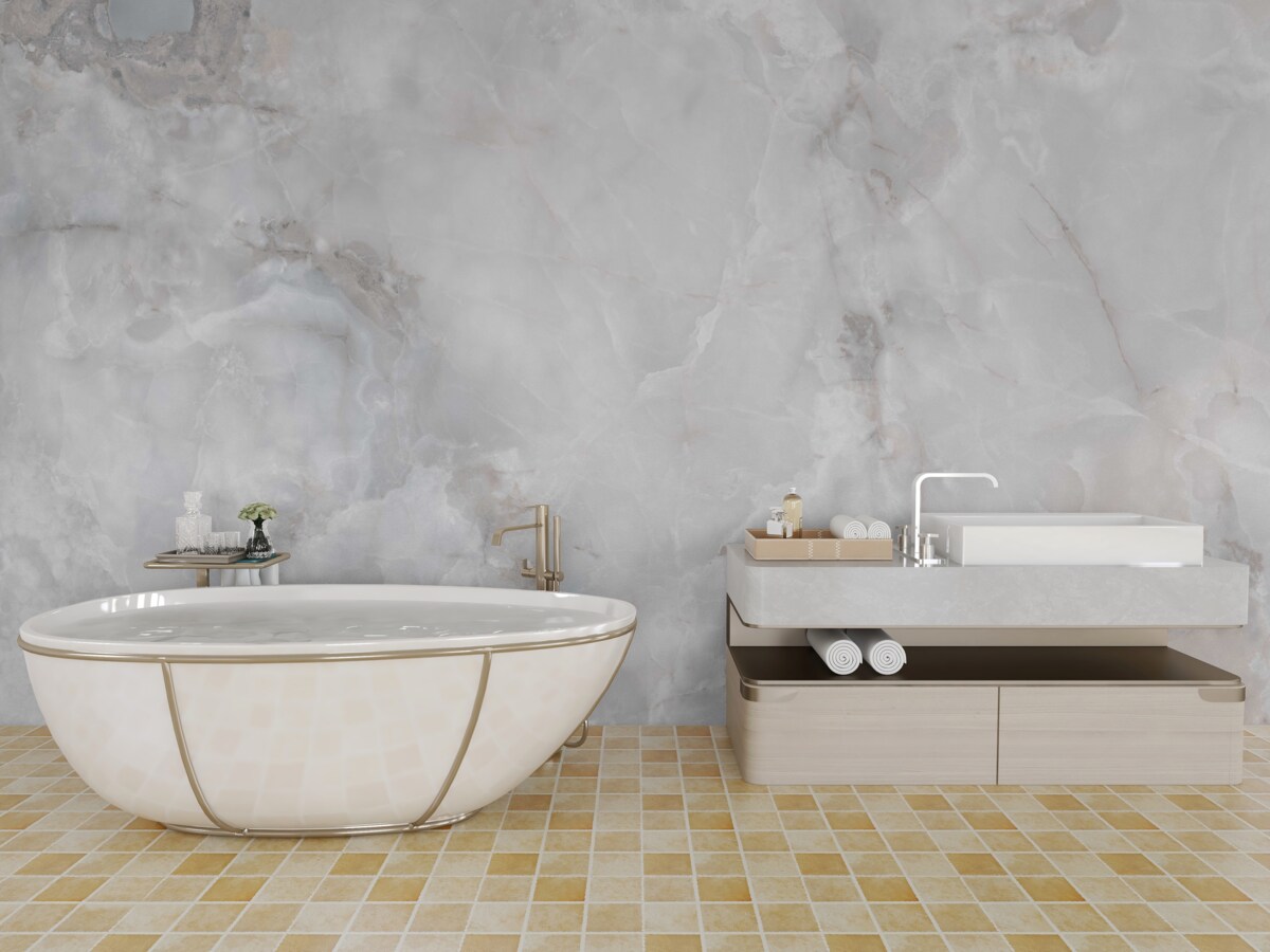 Фотошпалери щільні хмари, пронизані сонячним світлом