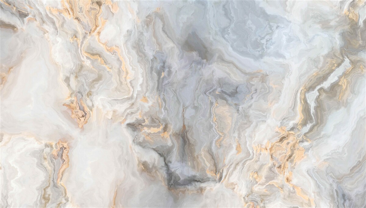 Фотошпалери сірий фон, декорований золотими тонами