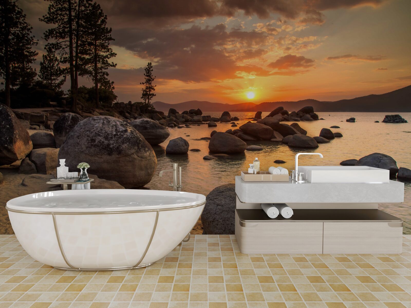 Фотошпалери скелястий берег