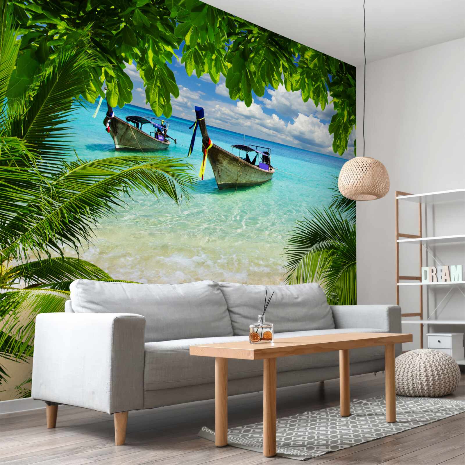 Фотошпалери судна біля узбережжя