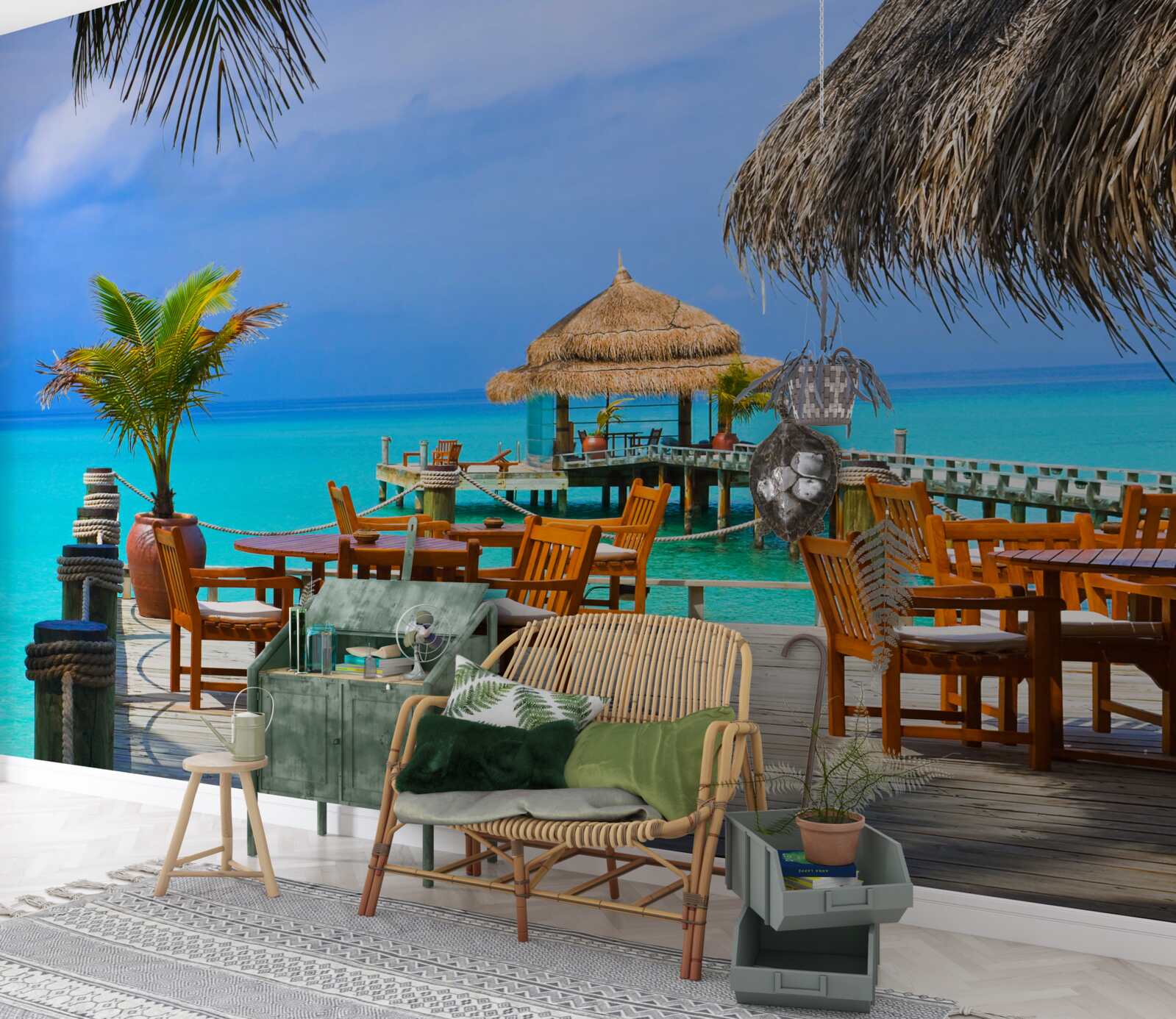 Фотошпалери ресторан на воді