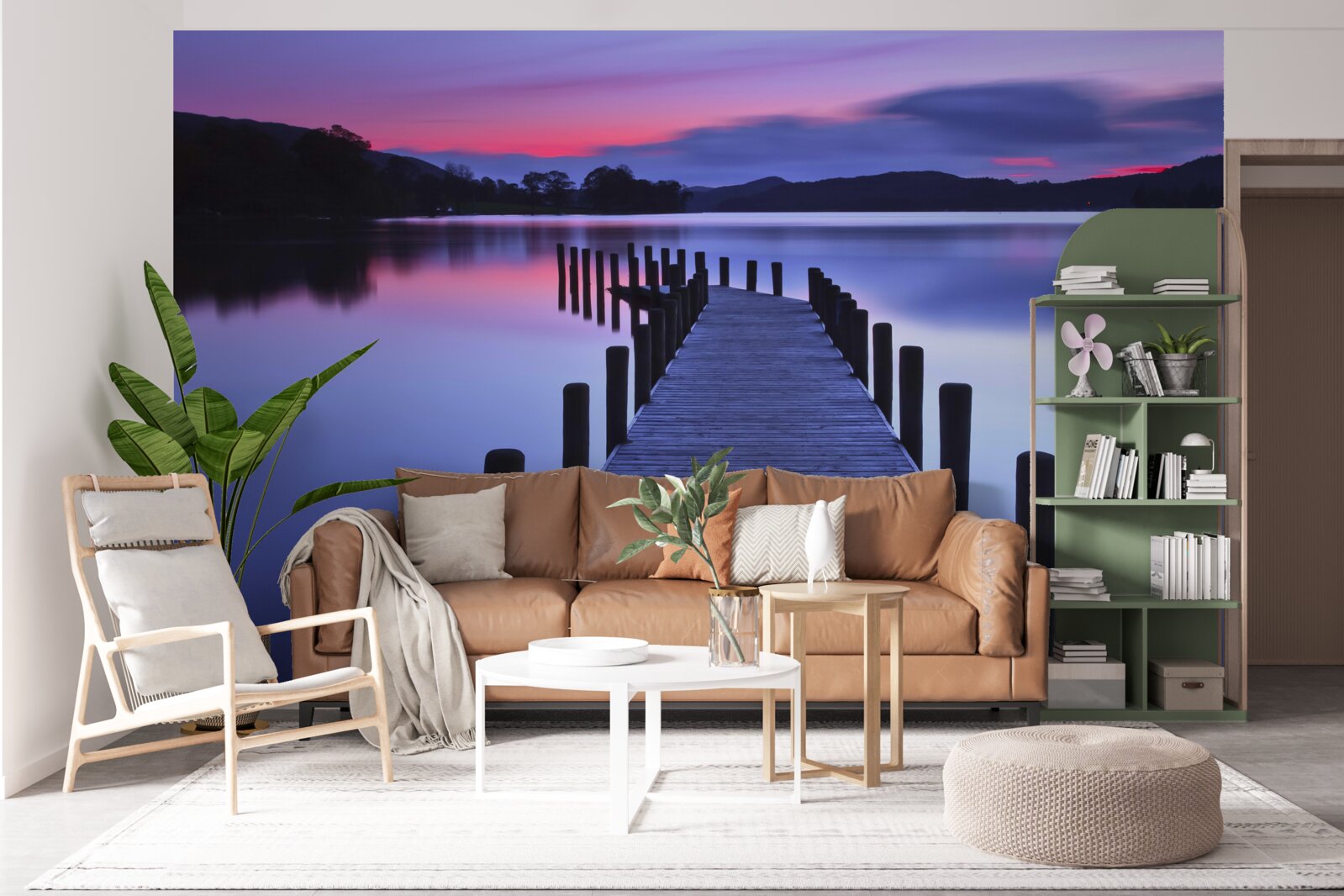 Фотошпалери Стежка до рибного господарства на ставку