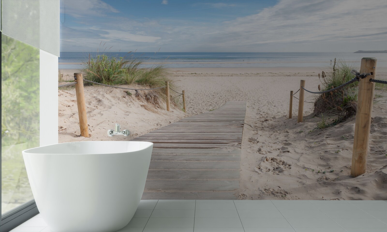 Фотошпалери Піщана доріжка, що веде до океану