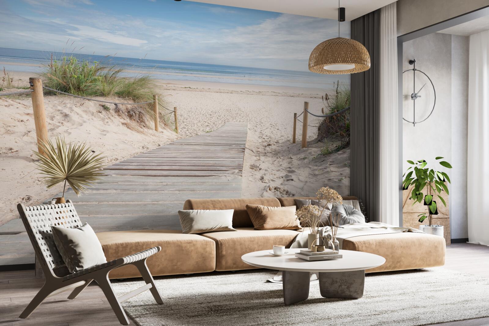 Фотошпалери Піщана доріжка, що веде до океану