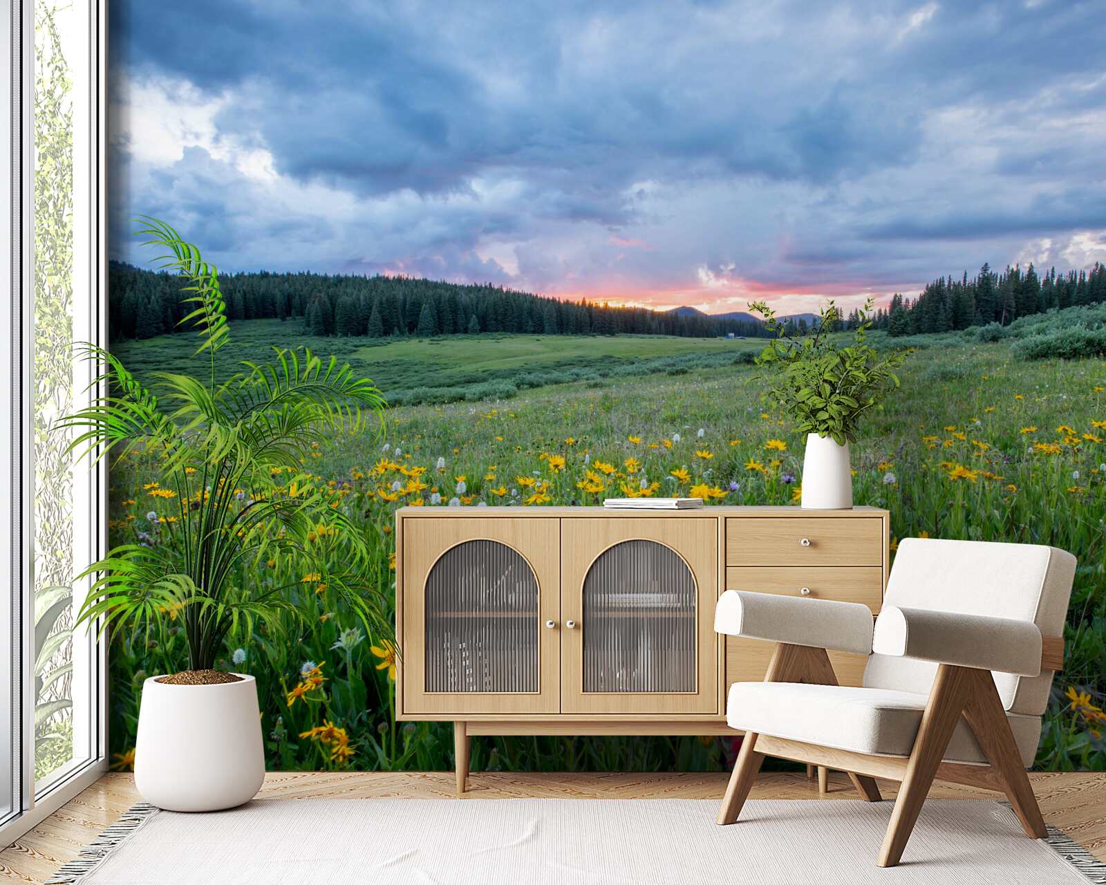 Фотошпалери польові лугові рослини