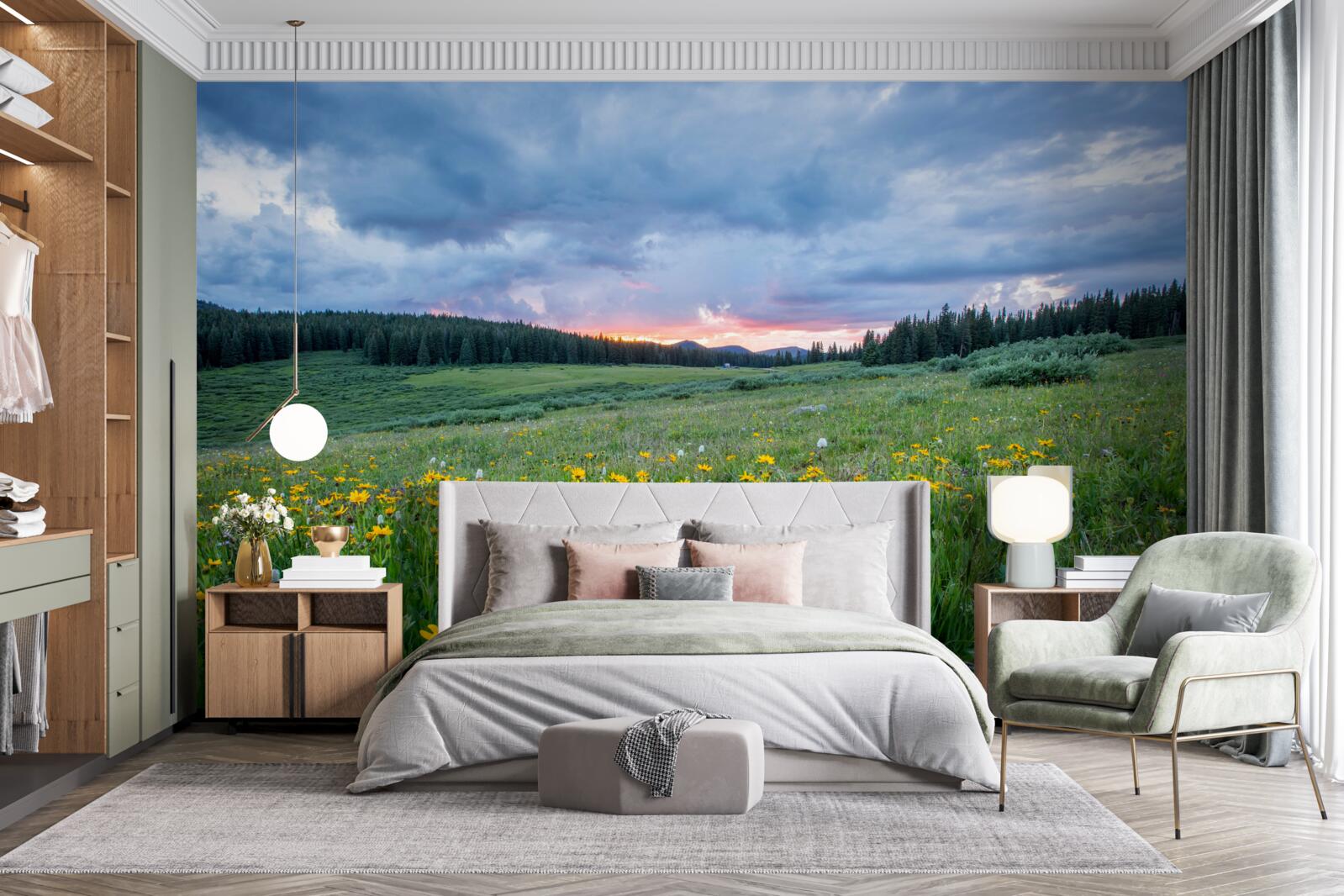 Фотошпалери польові лугові рослини