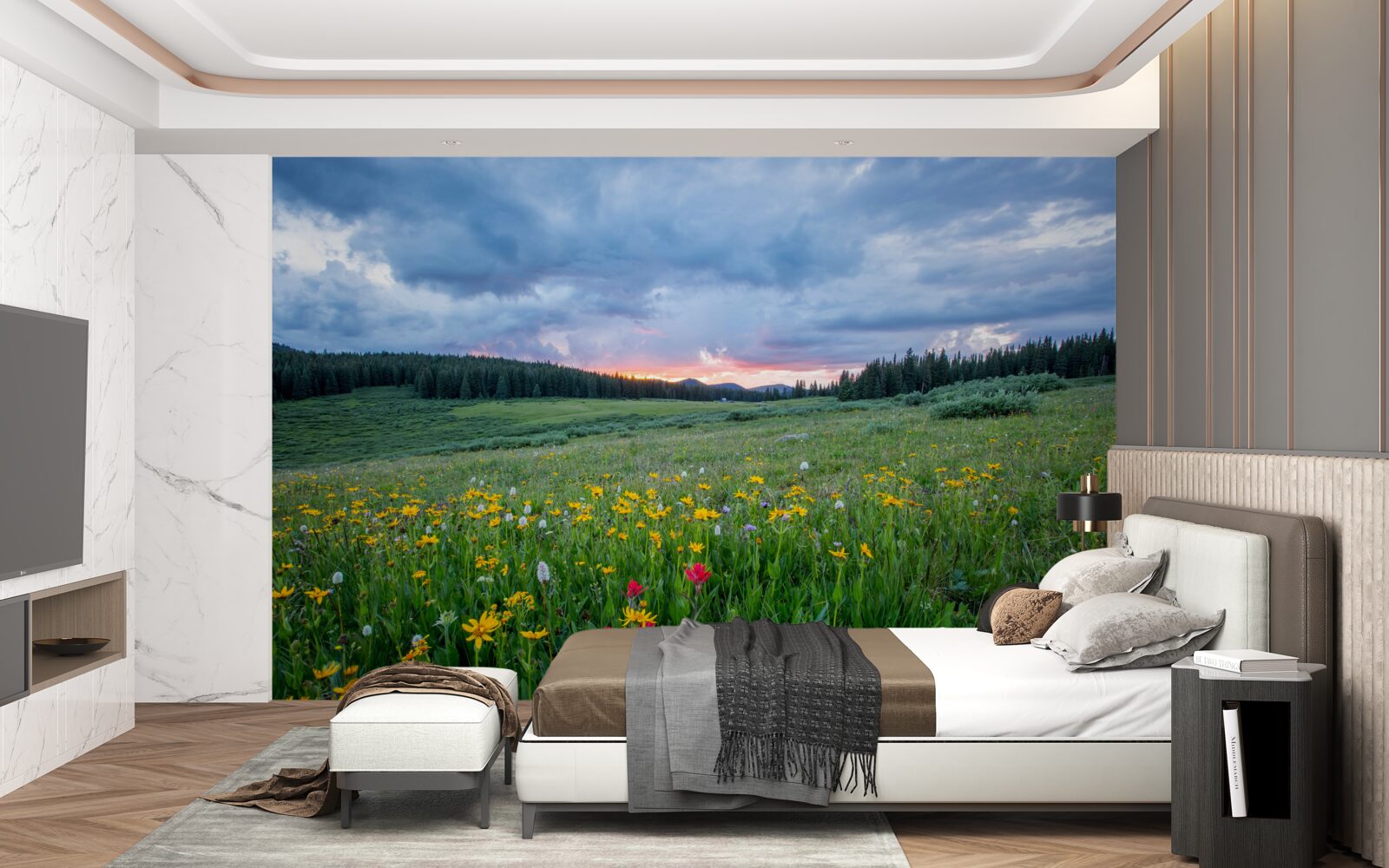 Фотошпалери польові лугові рослини