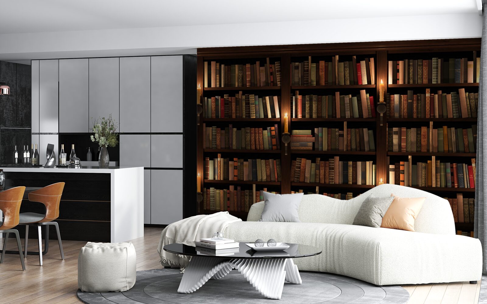 Фотошпалери багата історична бібліотека