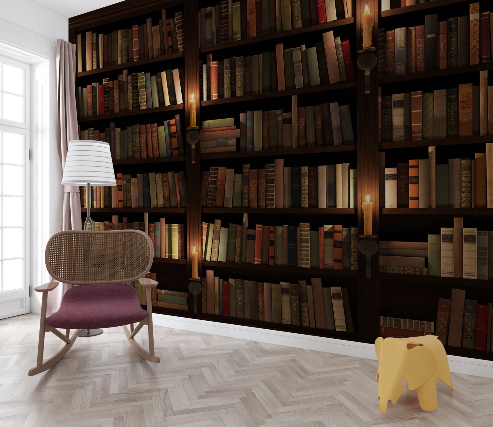 Фотошпалери багата історична бібліотека