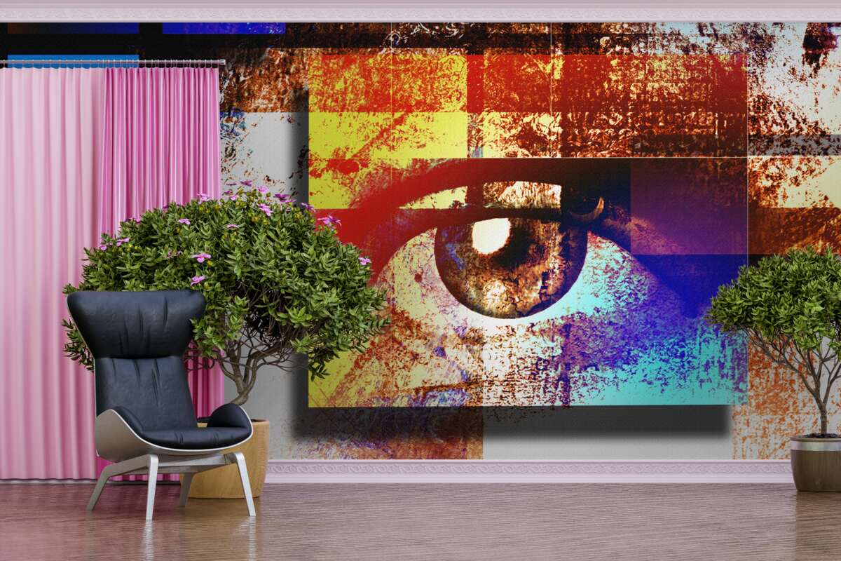 Фотошпалери око серед різнобарвної палітри