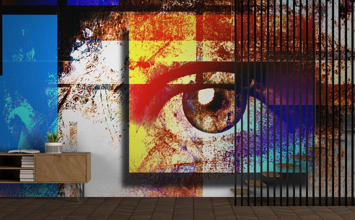 Фотошпалери око серед різнобарвної палітри