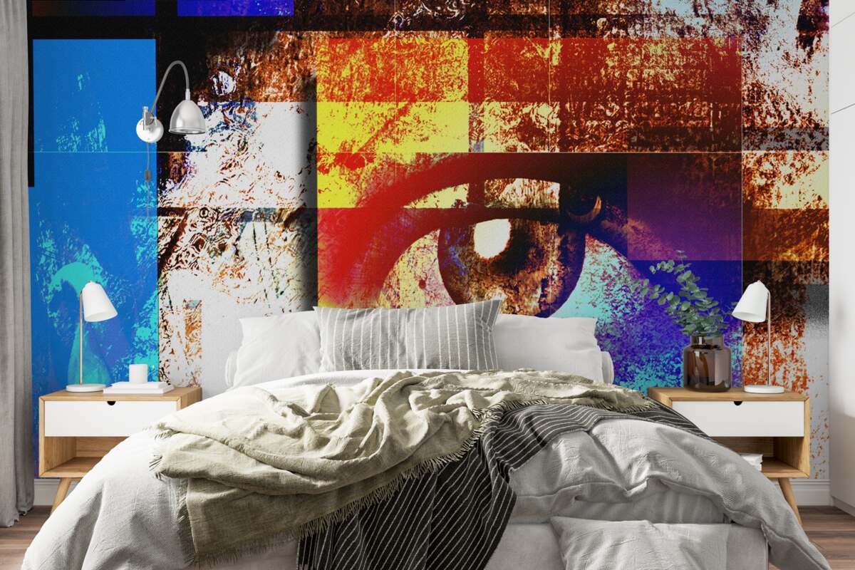 Фотошпалери око серед різнобарвної палітри